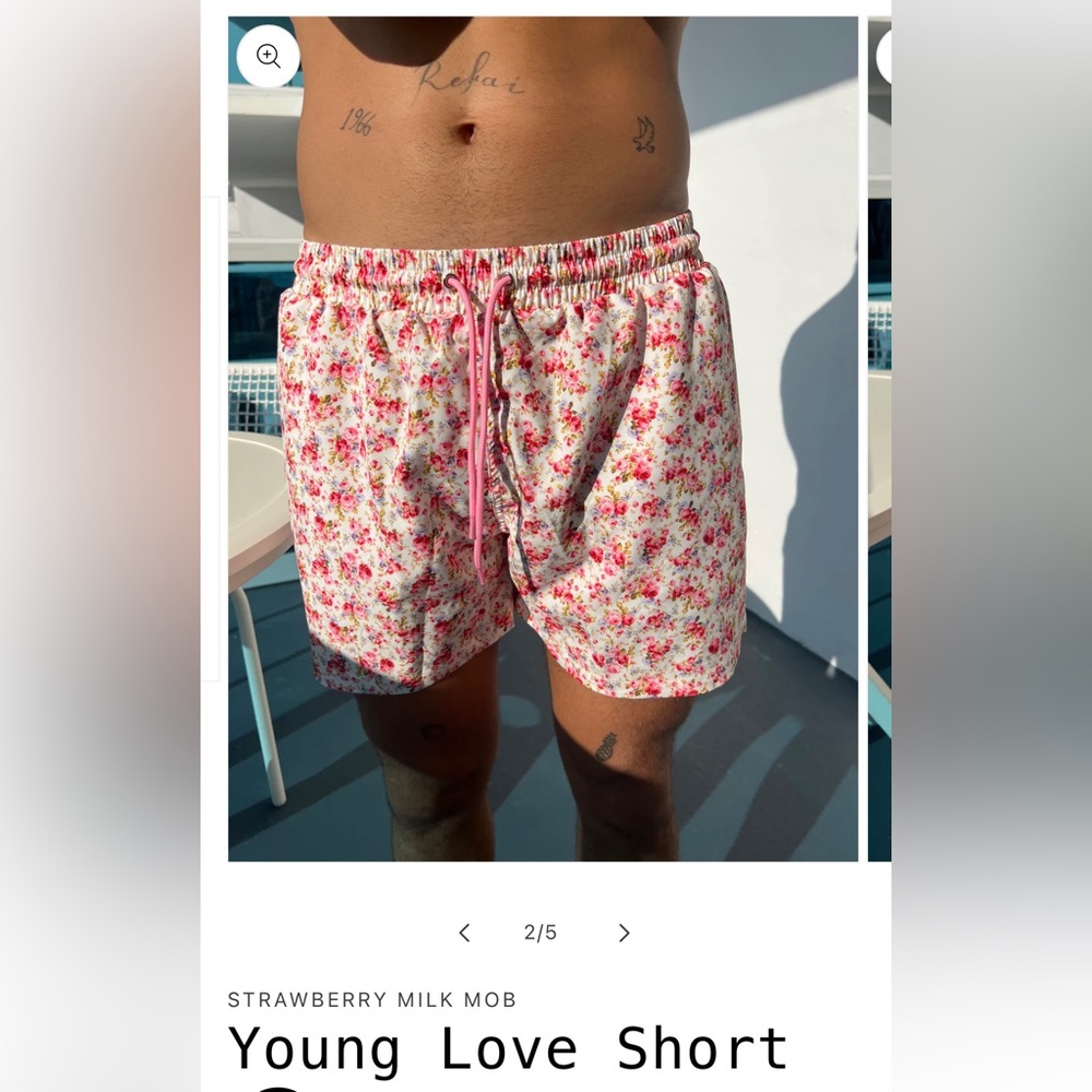 ISO men’s medium young love short